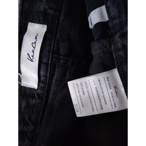 KanCan Dark Gray 90's Flared Legs Destroyed Relaxed High Rise Jeans Size 3/25 - Picture 8 of 8